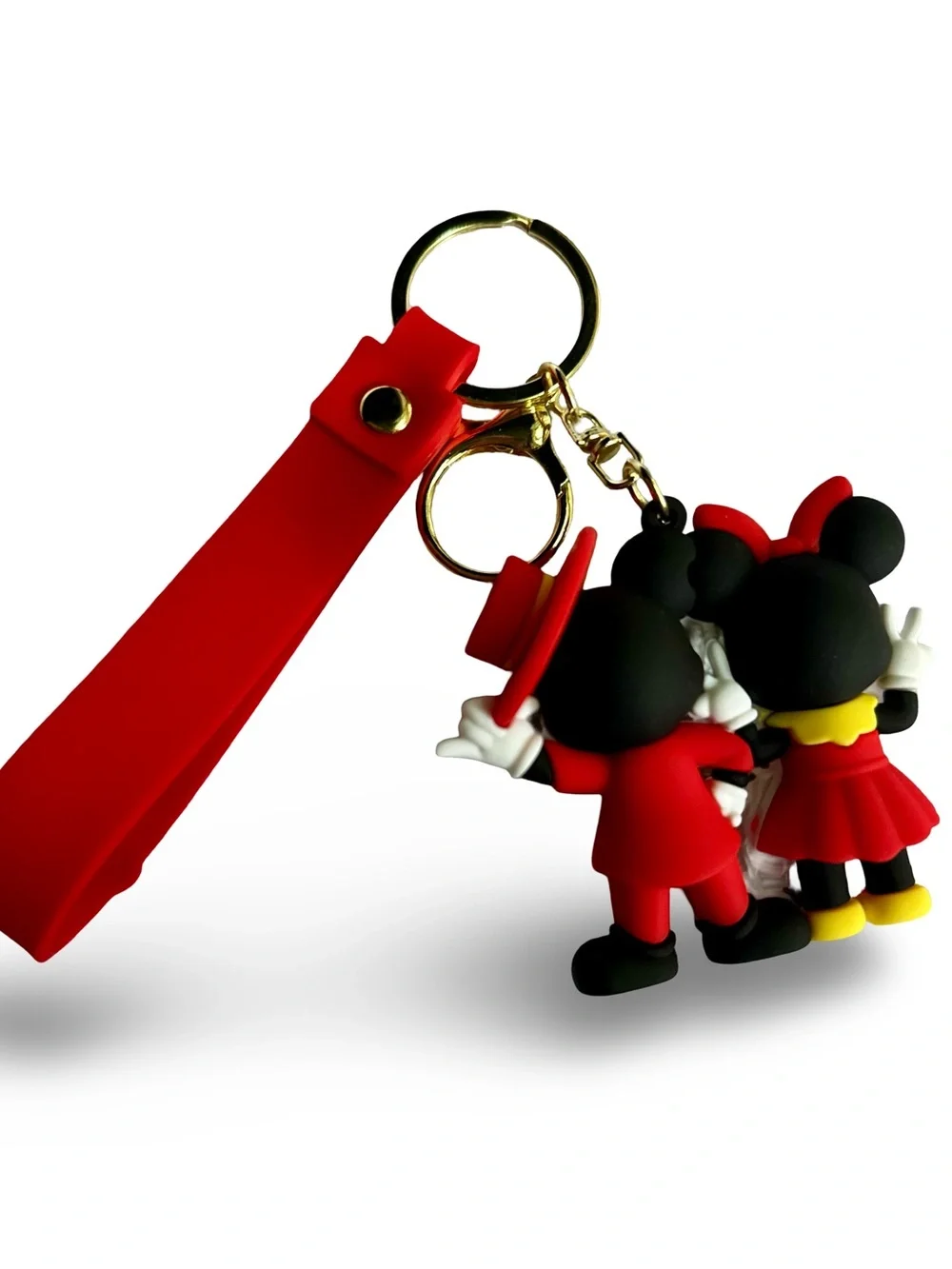 💯 Disney’s 3D Minnie & Mickey (Duo) Character Key Chain Bag Charm